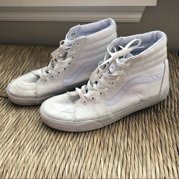 white high top vans mens
